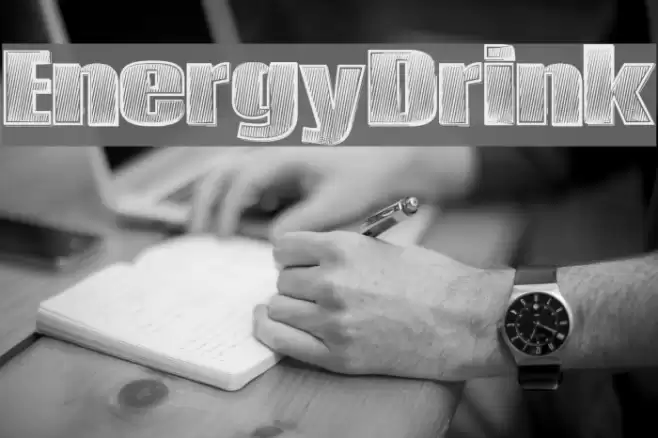 EnergyDrink Font examples