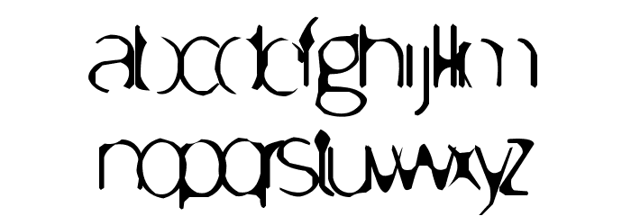 Enervate Font LOWERCASE