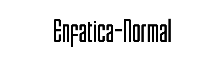 Enfatica-Normal  免费字体下载