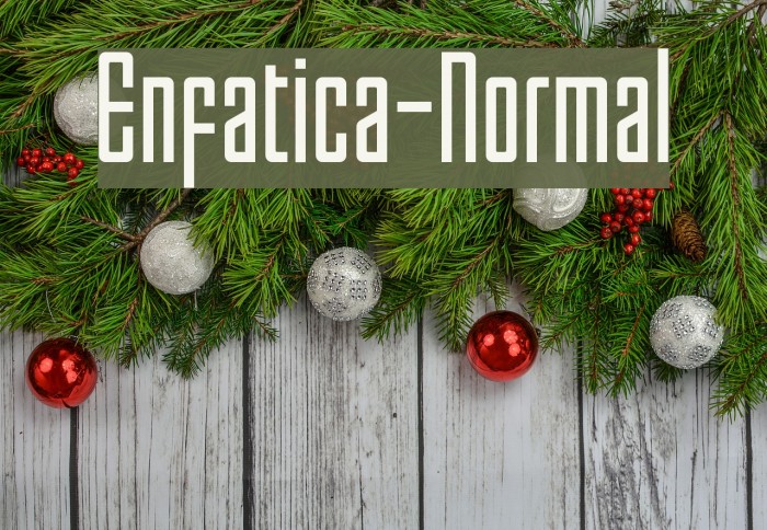 Enfatica-Normal Font examples