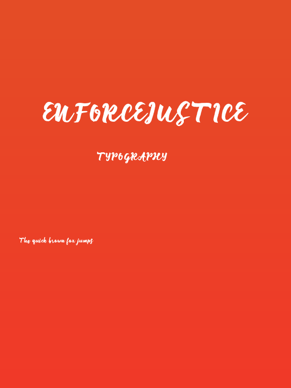 EnforceJustice Poster