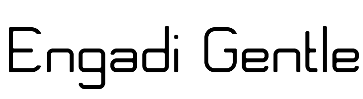 Engadi Gentle  नि: शुल्क फ़ॉन्ट्स डाउनलोड