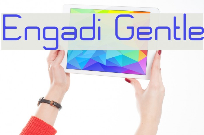 Engadi Gentle Font examples