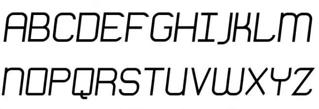 Engadi Regular Oblique Шрифта ВЕРХНИЙ