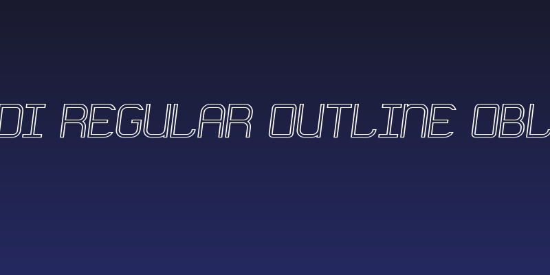 Engadi Regular Outline Oblique Social Header