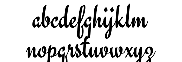 Engagement-Regular Font LOWERCASE