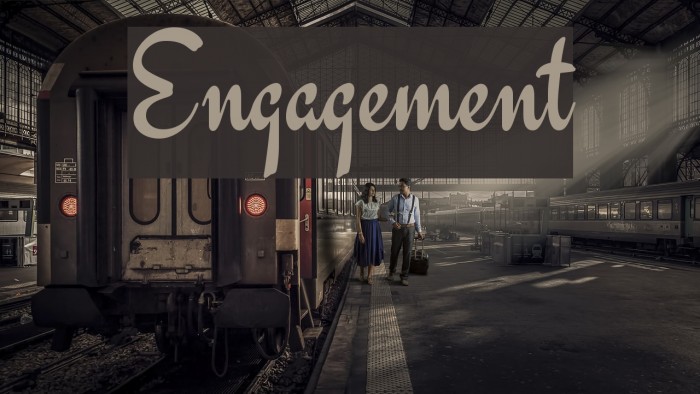 Engagement Font examples