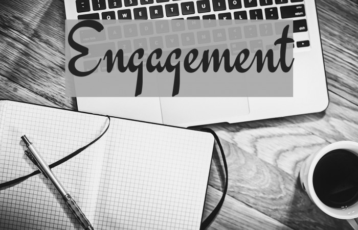 Engagement Font examples