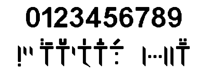 Enganagri Font OTHER CHARS
