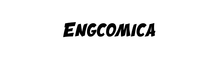 Engcomica Font