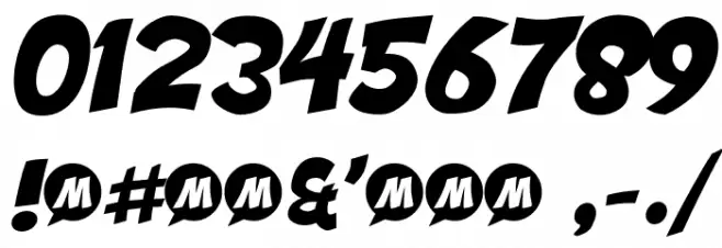 Engcomica Font OTHER CHARS