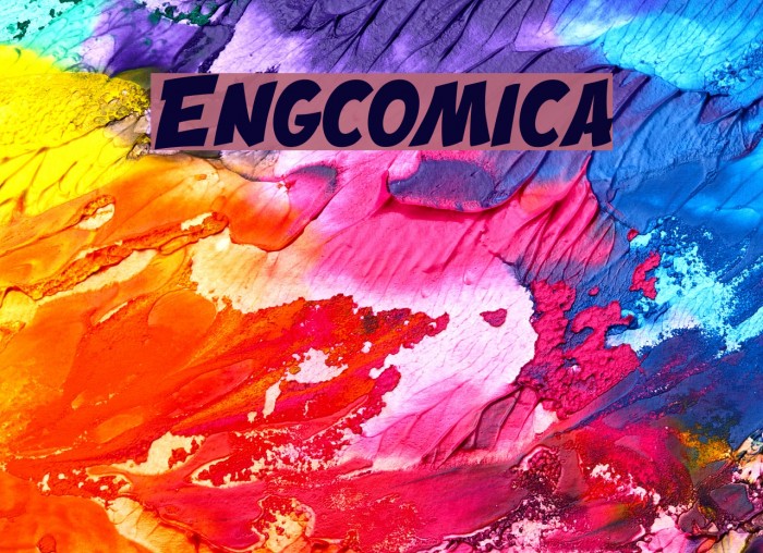 Engcomica Font examples