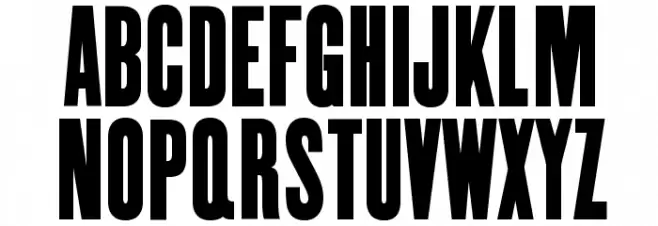 Enge Holzschrift Шрифта ВЕРХНИЙ