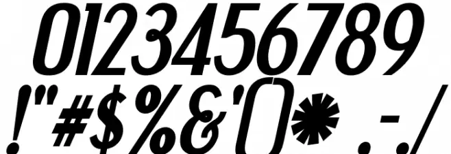 Engebrechtre Bold Italic Font OTHER CHARS