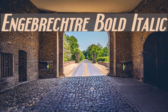 Engebrechtre Bold Italic Font examples