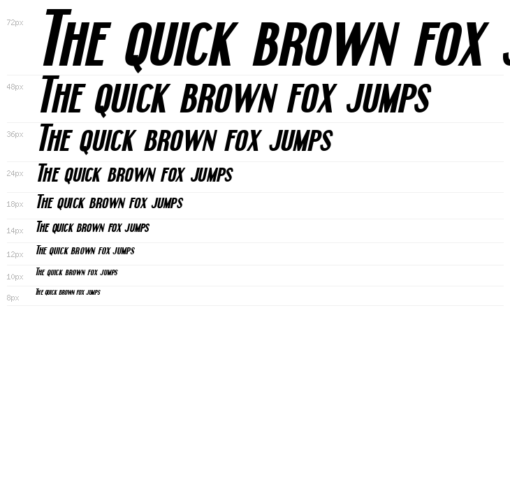 Engebrechtre Bold Italic Waterfall