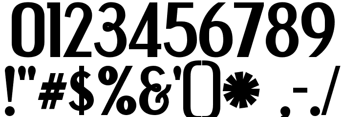 Engebrechtre-Bold Font OTHER CHARS