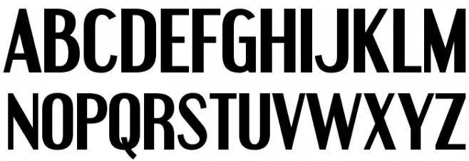Engebrechtre-Bold Caratteri MAIUSCOLE