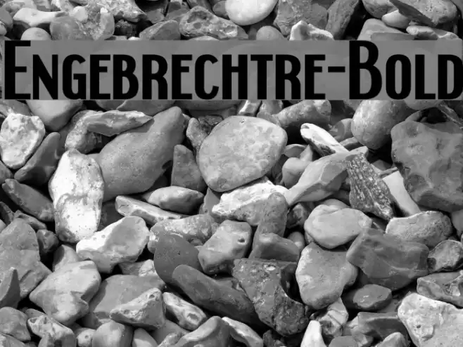Engebrechtre-Bold Fonte examples