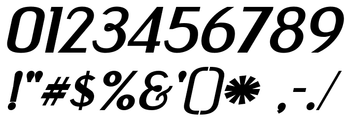 Engebrechtre Expanded Bold Italic Font OTHER CHARS