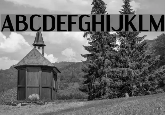 Engebrechtre Expanded Bold फ़ॉन्ट examples