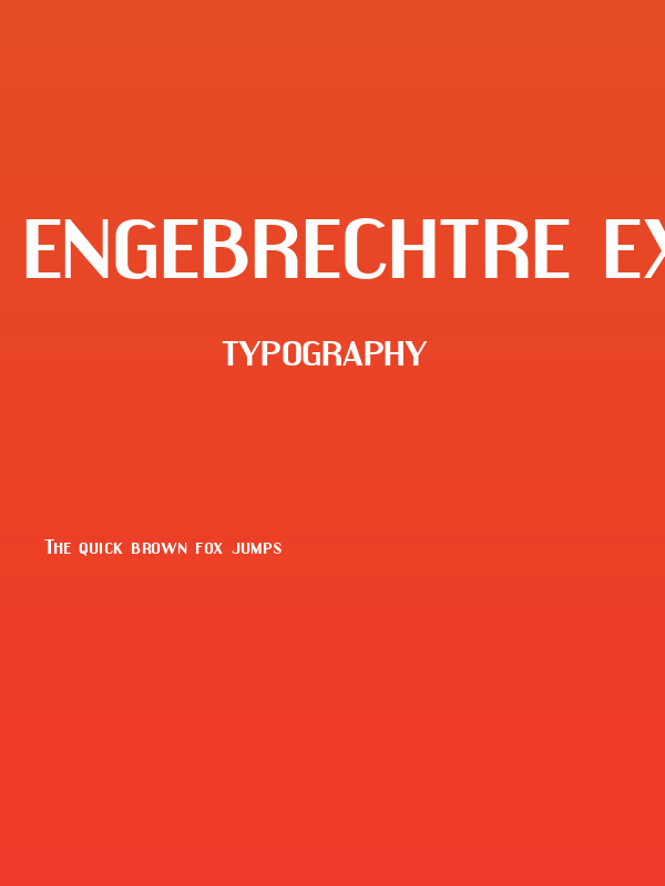 Engebrechtre Expanded Bold Poster