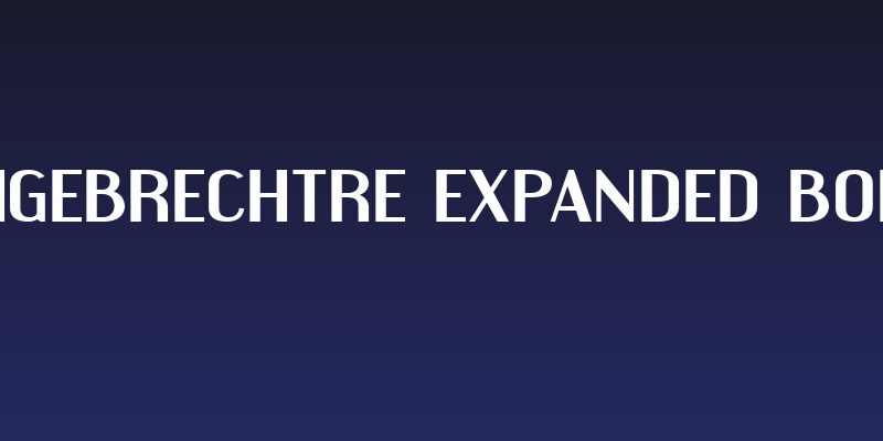 Engebrechtre Expanded Bold Social Header