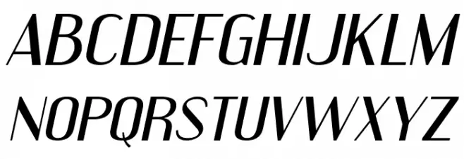 Engebrechtre Expanded Italic خط أحرف كبيرة