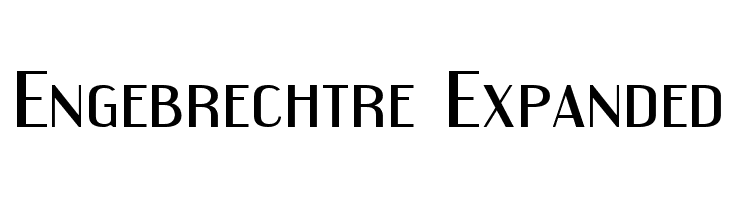 Engebrechtre Expanded  नि: शुल्क फ़ॉन्ट्स डाउनलोड