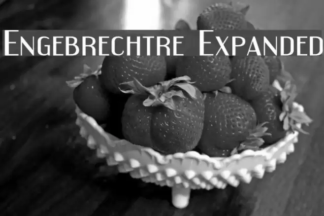 Engebrechtre Expanded Font examples