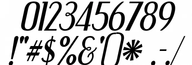 Engebrechtre-Italic Font OTHER CHARS