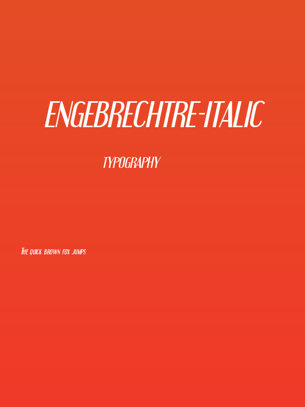 Engebrechtre-Italic Poster