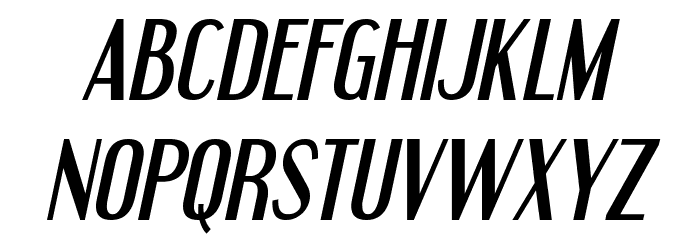Engebrechtre-Italic Font LOWERCASE