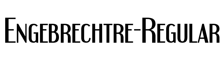 Engebrechtre-Regular  font caratteri gratis