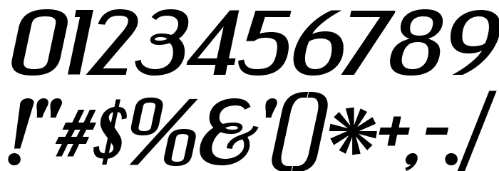 EngebrechtreEx-BoldItalic Font OTHER CHARS