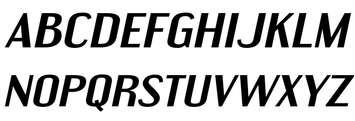 EngebrechtreEx-BoldItalic Font LOWERCASE
