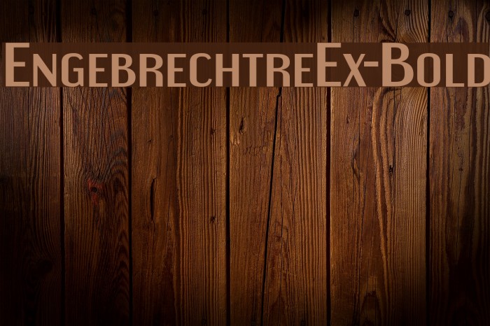 EngebrechtreEx-Bold Font examples