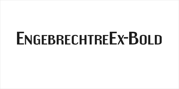 EngebrechtreEx-Bold Logo