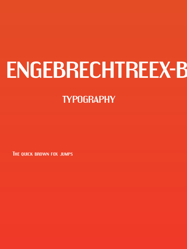 EngebrechtreEx-Bold Poster