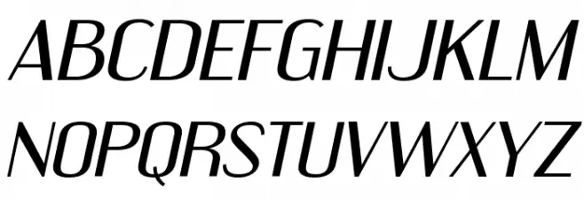 EngebrechtreEx-Italic फ़ॉन्ट अपरकेस