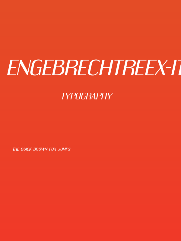 EngebrechtreEx-Italic Poster