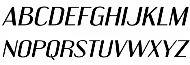 EngebrechtreEx-Italic Caratteri MINUSCOLO