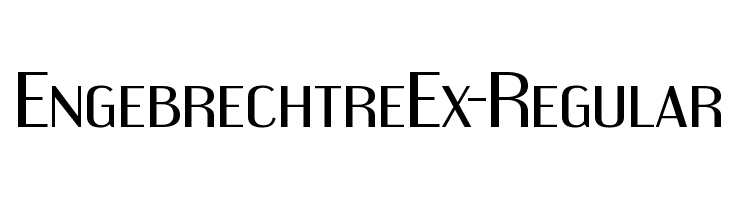 EngebrechtreEx-Regular  les polices de caractères gratuit tlcharger
