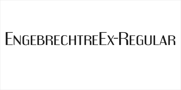 EngebrechtreEx-Regular Logo