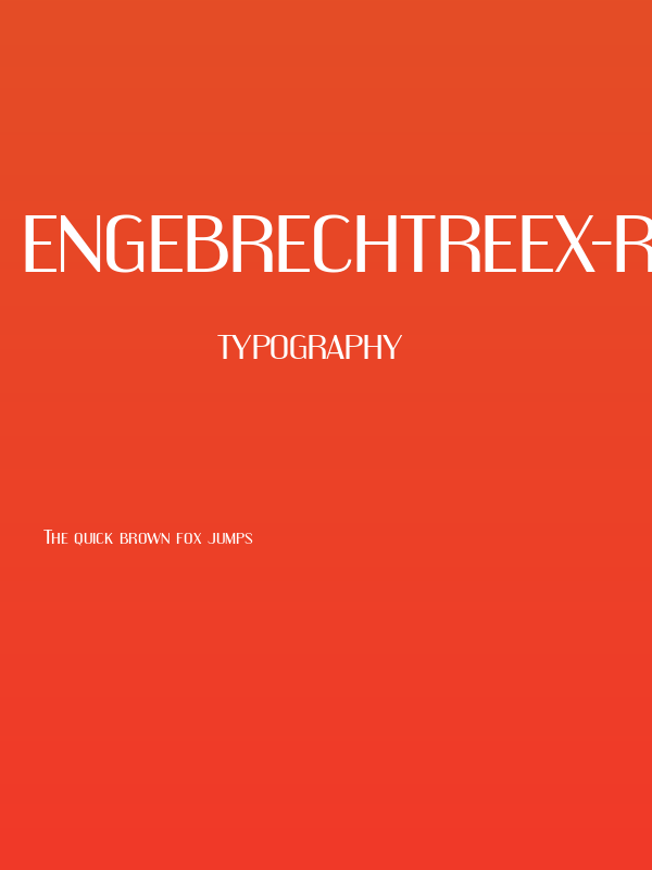 EngebrechtreEx-Regular Poster