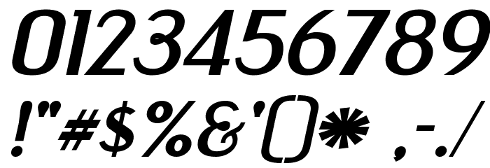 EngebrechtreExp-BoldItalic Font OTHER CHARS