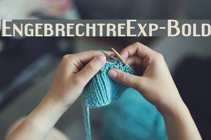 EngebrechtreExp-Bold Font examples