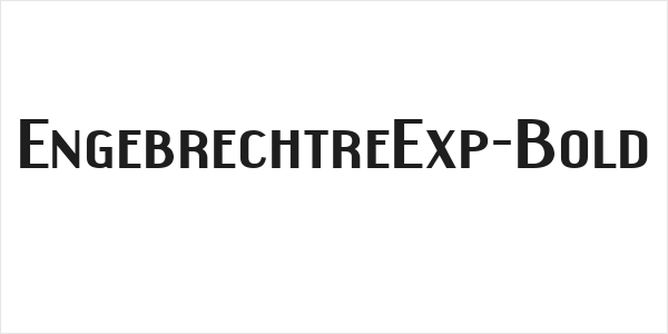 EngebrechtreExp-Bold Logo