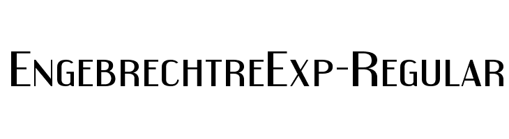 EngebrechtreExp-Regular  免费字体下载