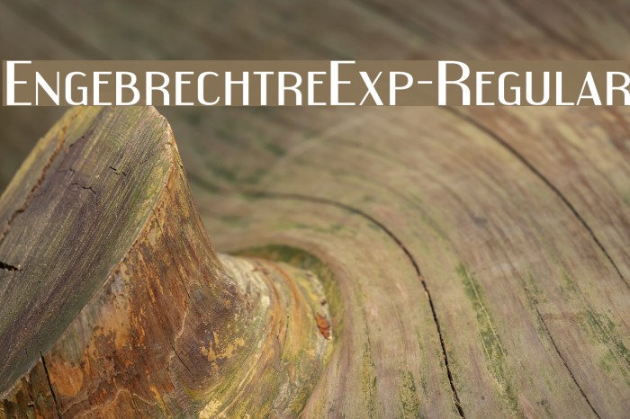 EngebrechtreExp-Regular Font examples
